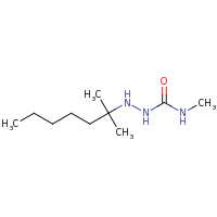 2d structure of 1-methyl-3-[(2-methylheptan-2-yl)amino]urea