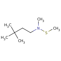 2d structure of (3,3-dimethylbutyl)(methyl)(methylsulfanyl)amine