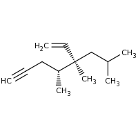 2d structure of (4R,5R)-5-ethenyl-4,5,7-trimethyloct-1-yne