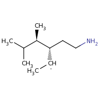 2d structure of (3S,4R)-3-(2-aminoethyl)-4,5-dimethylhexan-2-yl
