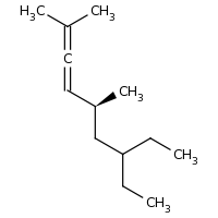 2d structure of (5S)-7-ethyl-2,5-dimethylnona-2,3-diene