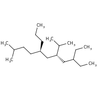 2d structure of (5R,7R)-9-ethyl-2-methyl-7-(propan-2-yl)-5-propylundecane
