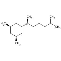 2d structure of (1R,3S,5R)-1,3-dimethyl-5-[(2S)-6-methylheptan-2-yl]cyclohexane