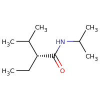 2d structure of (2R)-2-ethyl-3-methyl-N-(propan-2-yl)butanamide