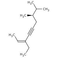 2d structure of (2Z,7R)-3-ethyl-7,8-dimethylnon-2-en-4-yne
