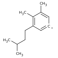 2d structure of 3,4-dimethyl-5-(3-methylbutyl)phenyl