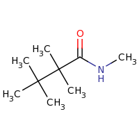 2d structure of N,2,2,3,3-pentamethylbutanamide