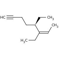 2d structure of (5R,6Z)-5,6-diethyloct-6-en-1-yne