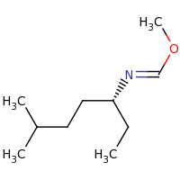 2d structure of methyl N-[(3R)-6-methylheptan-3-yl]methanecarboximidate