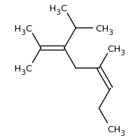 2d structure of (5Z)-2,5-dimethyl-3-(propan-2-yl)octa-2,5-diene