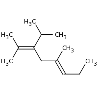 2d structure of (5E)-2,5-dimethyl-3-(propan-2-yl)octa-2,5-diene