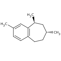 2d structure of (7R,9S)-2,7,9-trimethyl-6,7,8,9-tetrahydro-5H-benzo[7]annulene
