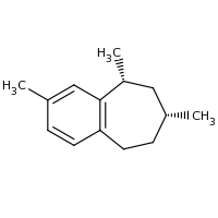 2d structure of (7R,9R)-2,7,9-trimethyl-6,7,8,9-tetrahydro-5H-benzo[7]annulene