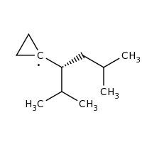 2d structure of 1-[(3S)-2,5-dimethylhexan-3-yl]cyclopropyl