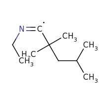 2d structure of (1Z)-1-(ethylimino)-2,2,4-trimethylpentyl