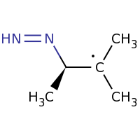 2d structure of (3R)-3-diazenyl-2-methylbutan-2-yl