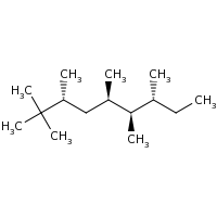 2d structure of (3R,5R,6R,7R)-2,2,3,5,6,7-hexamethylnonane