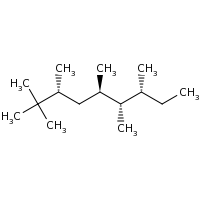 2d structure of (3R,5R,6S,7R)-2,2,3,5,6,7-hexamethylnonane