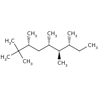 2d structure of (3R,5S,6R,7R)-2,2,3,5,6,7-hexamethylnonane