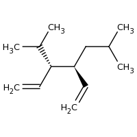 2d structure of (3S,4S)-4-ethenyl-6-methyl-3-(propan-2-yl)hept-1-ene