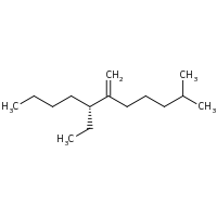 2d structure of (7R)-7-ethyl-2-methyl-6-methylideneundecane