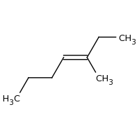 2d structure of (3E)-3-methylhept-3-ene