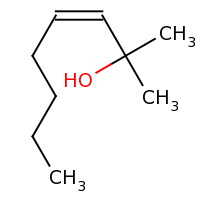 2d structure of (3Z)-2-methyloct-3-en-2-ol