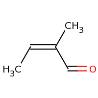 2d structure of (2Z)-2-methylbut-2-enal
