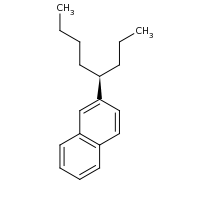 2d structure of 2-[(4R)-octan-4-yl]naphthalene