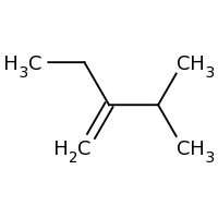 2d structure of 2-methyl-3-methylidenepentane