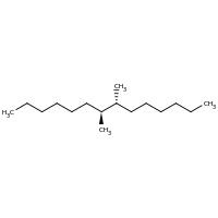 2d structure of (7R,8S)-7,8-dimethyltetradecane