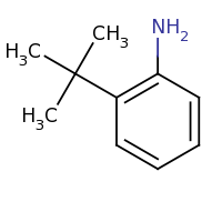 2d structure of 2-tert-butylaniline