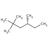 2d structure of (4R)-2,2,4-trimethylhexane