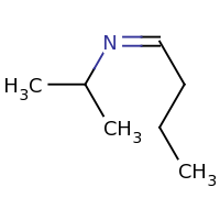 2d structure of (Z)-butylidene(propan-2-yl)amine