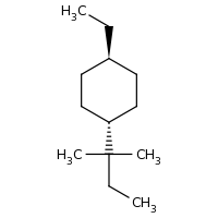 2d structure of 1-ethyl-4-(2-methylbutan-2-yl)cyclohexane
