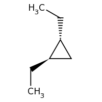 2d structure of (1R,2R)-1,2-diethylcyclopropane