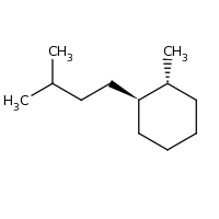 2d structure of (1R,2S)-1-methyl-2-(3-methylbutyl)cyclohexane