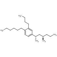 2d structure of 2-butyl-1-hexyl-4-[(2S,4R)-4-methylheptan-2-yl]benzene