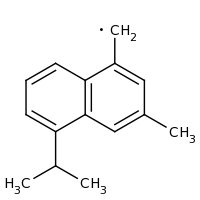 2d structure of [3-methyl-5-(propan-2-yl)naphthalen-1-yl]methyl