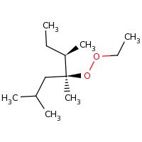 2d structure of (4S,5R)-4-(ethylperoxy)-2,4,5-trimethylheptane