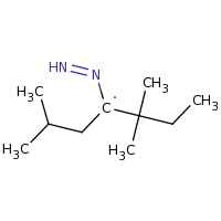 2d structure of 4-diazenyl-2,5,5-trimethylheptan-4-yl
