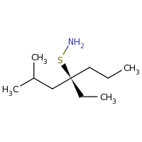 2d structure of {[(4R)-4-ethyl-2-methylheptan-4-yl]sulfanyl}amine