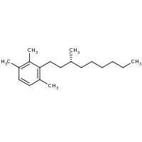 2d structure of 1,2,4-trimethyl-3-[(3R)-3-methylnonyl]benzene