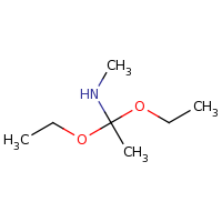 2d structure of (1,1-diethoxyethyl)(methyl)amine