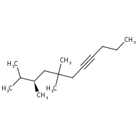 2d structure of (9R)-7,7,9,10-tetramethylundec-4-yne