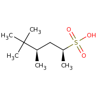 2d structure of (2S,4R)-4,5,5-trimethylhexane-2-sulfonic acid