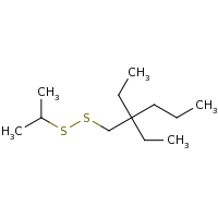 2d structure of 2,2-diethyl-1-(propan-2-yldisulfanyl)pentane