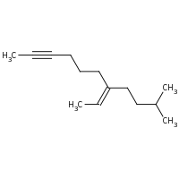 2d structure of (7E)-7-ethylidene-10-methylundec-2-yne