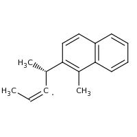 2d structure of (2Z,4S)-4-(1-methylnaphthalen-2-yl)pent-2-en-3-yl