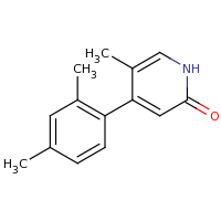 2d structure of 4-(2,4-dimethylphenyl)-5-methyl-1,2-dihydropyridin-2-one